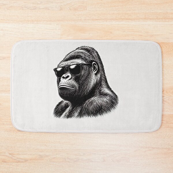 Item preview, Funny Gorilla Face With Glasses designed and sold by erozzz.