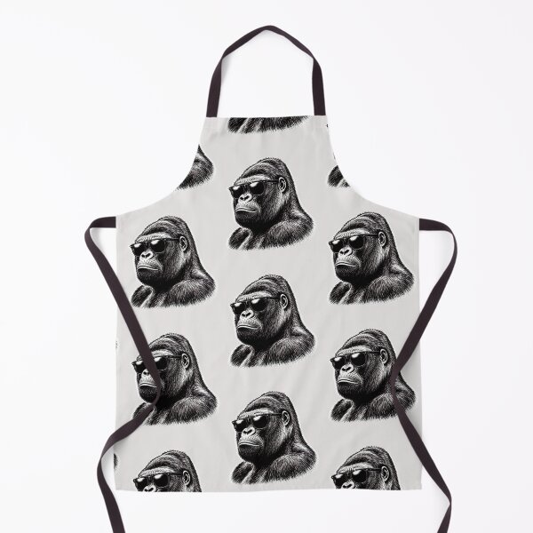 Item preview, Funny Gorilla Face With Glasses designed and sold by erozzz.