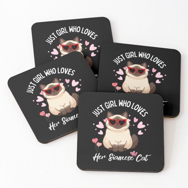 Item preview, Just A Girl Who Loves Her Siamese Cat Heart Sunglasses Cute Pink Hearts designed and sold by Fateh-Kro ⭐⭐⭐⭐⭐.