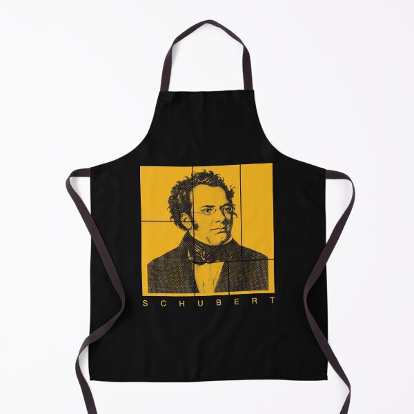Item preview, Franz Schubert halftone mondrian style portrait designed and sold by CMYKStudio.