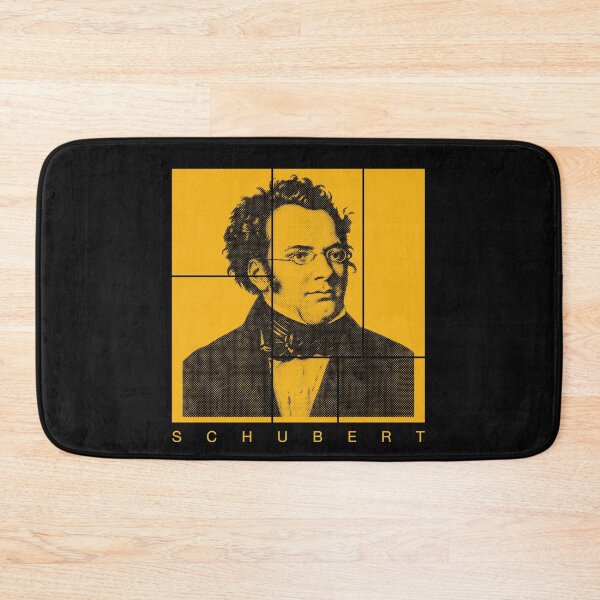 Item preview, Franz Schubert halftone mondrian style portrait designed and sold by CMYKStudio.