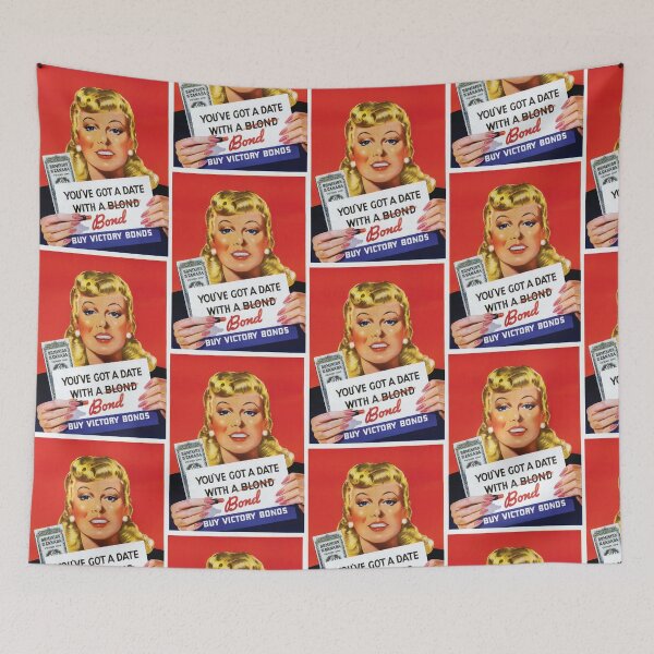 Item preview, Canadian WWII Propaganda Victory Bonds Advertisement | You've Got A Date With A Bond designed and sold by Vintage Poster Supply.