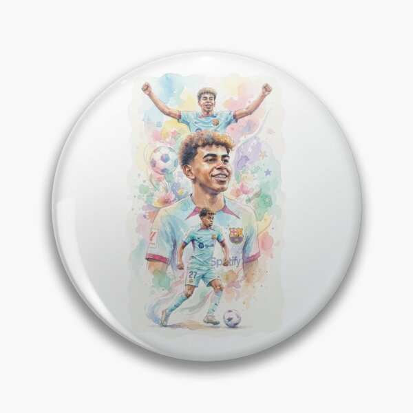 Item preview, Lamine Yamal Aesthetic Pastel Watercolor designed and sold by annaarthk.