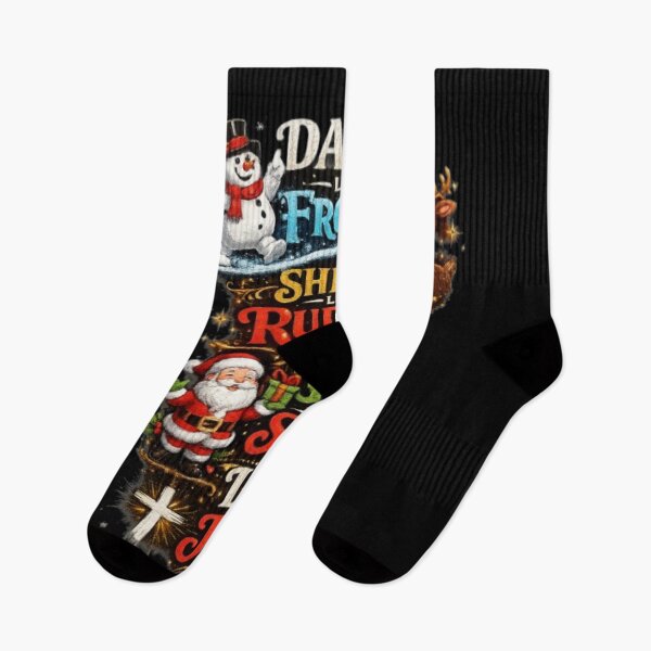 Artikelvorschau, Tanze wie Frosty, strahle wie Rudolf, gib wie der Weihnachtsmann, lebe wie Jesus | Christliche Weihnachten entworfen und verkauft von Obinne.