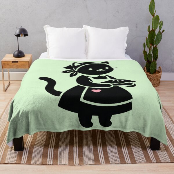 Item preview, Kawaii Black Cat Silhouette Baker: Cozy Cottagecore - Tradwife designed and sold by CuteKats.