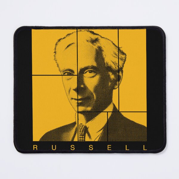 Item preview, Bertrand Russell halftone mondrian style portrait designed and sold by CMYKStudio.