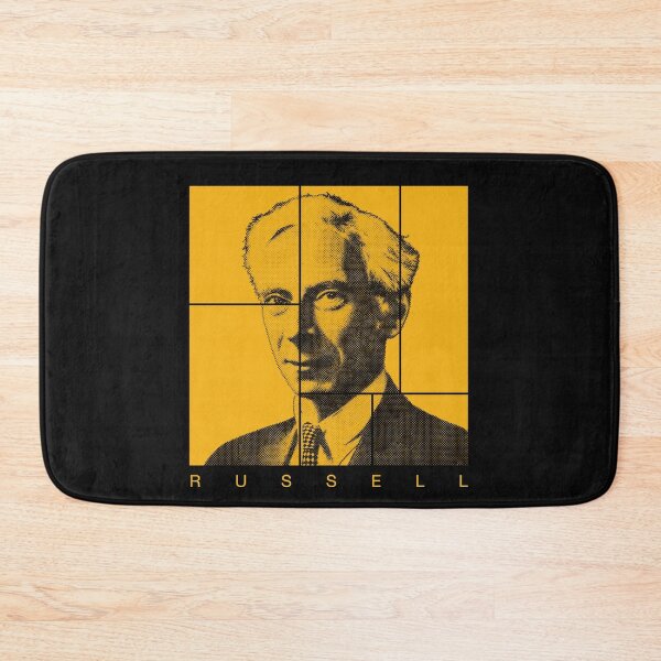 Item preview, Bertrand Russell halftone mondrian style portrait designed and sold by CMYKStudio.
