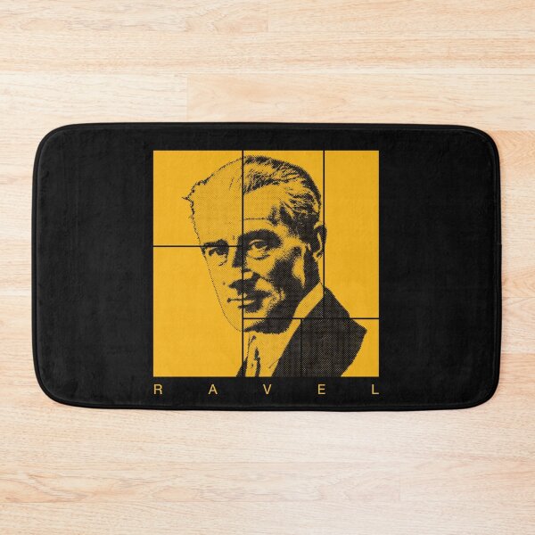 Item preview, Maurce Ravel halftone mondrian style portrait designed and sold by CMYKStudio.