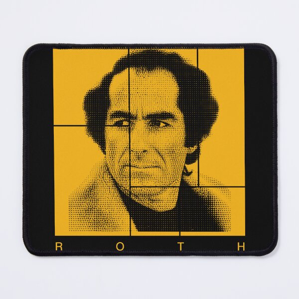 Item preview, Philip Roth halftone mondrian style portrait designed and sold by CMYKStudio.