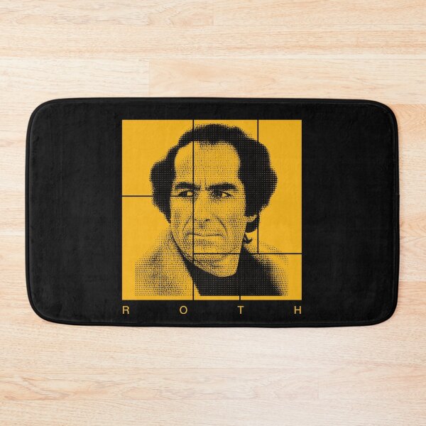 Item preview, Philip Roth halftone mondrian style portrait designed and sold by CMYKStudio.