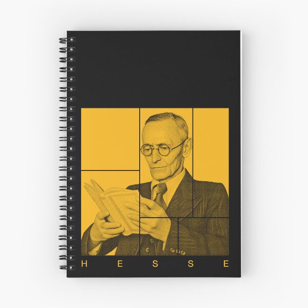 Item preview, Hermann Hesse halftone mondrian style portrait designed and sold by CMYKStudio.