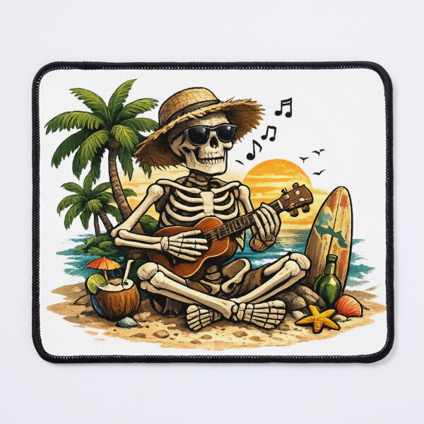 Item preview, Skeleton Playing Guitar on the Beach PNG, designed and sold by Wonza22yara.
