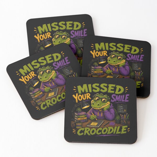 Item preview, Missed Your Smile Crocodile A Fun Design For Kids and School designed and sold by DarkRelicStudio.