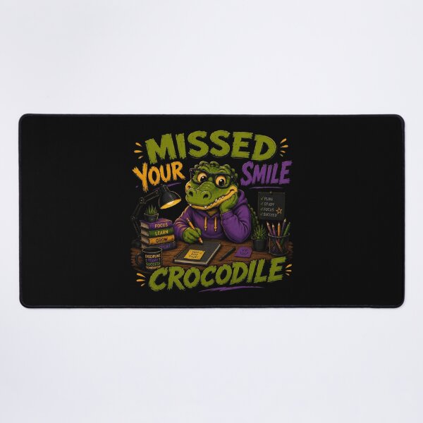 Item preview, Missed Your Smile Crocodile A Fun Design For Kids and School designed and sold by DarkRelicStudio.