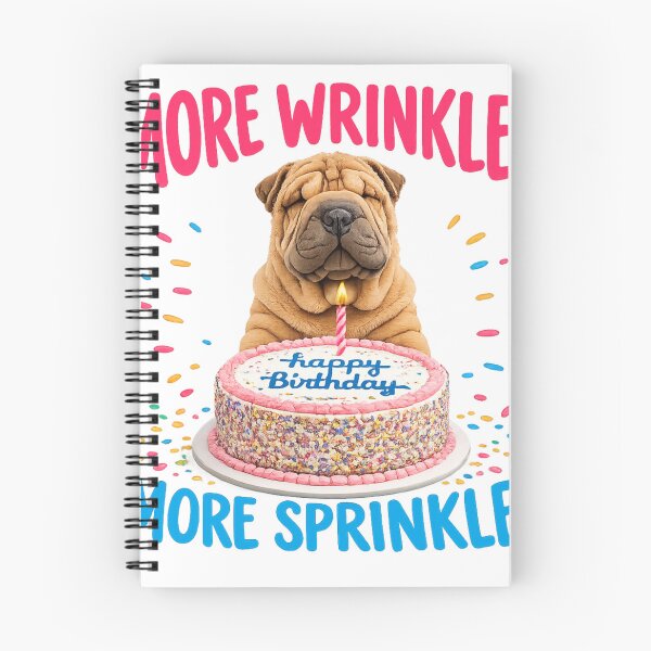 Item preview, Funny Shar-Pei dog happy birthday cake designed and sold by LavIsInTheAir.