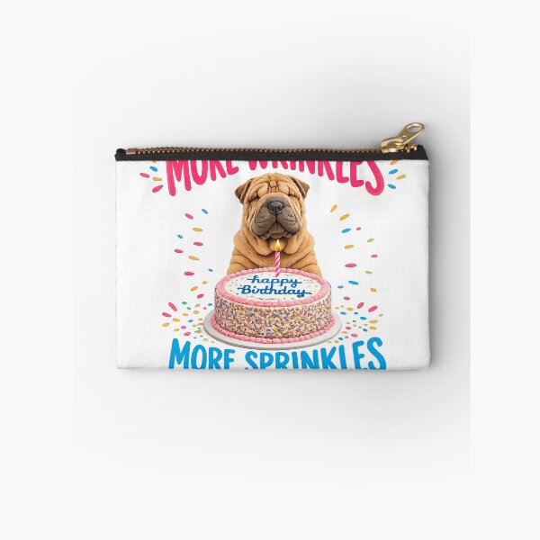 Item preview, Funny Shar-Pei dog happy birthday cake designed and sold by LavIsInTheAir.