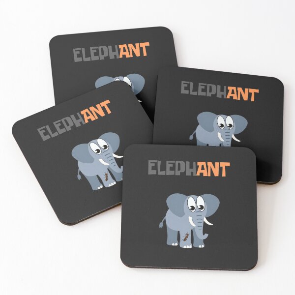Item preview, Funny Elephant and Ant Wordplay - Clever Animal Graphic Art designed and sold by Sh4mp3r.