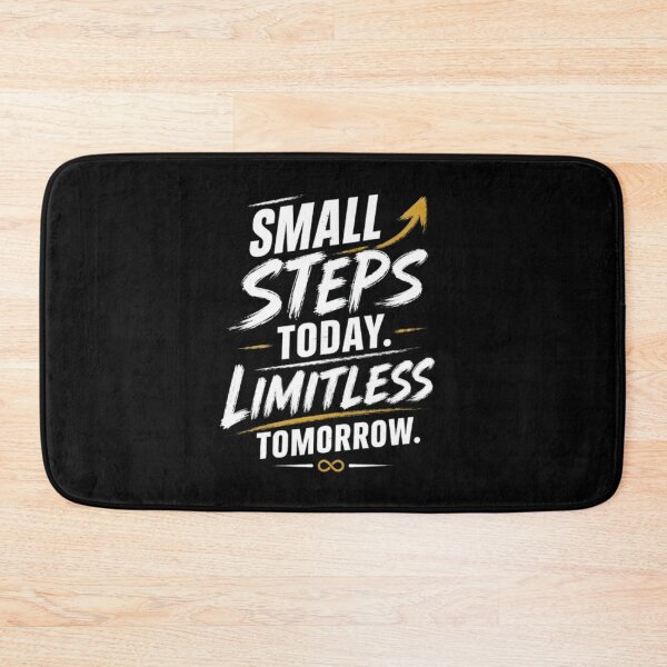 Item preview, Small Steps Today Limitless Tomorrow | Motivational Typography Design designed and sold by v6ziix.