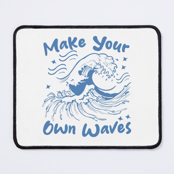 Item preview, Make Your Own Waves – Blue Ocean Crashing Wave Design designed and sold by THROUGH-LIFE.