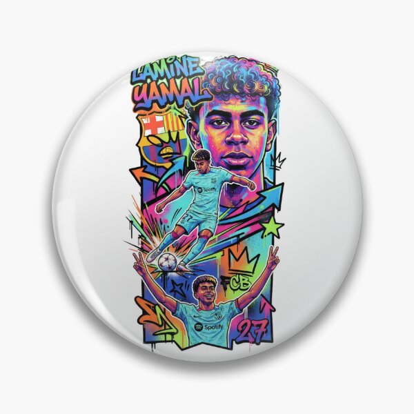 Item preview, Lamine Yamal Neon Graffiti Art designed and sold by annaarthk.