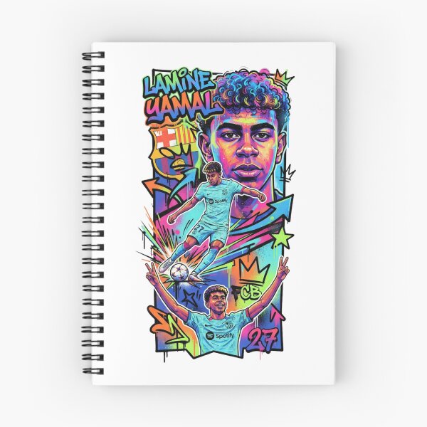 Item preview, Lamine Yamal Neon Graffiti Art designed and sold by annaarthk.