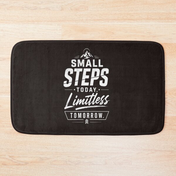 Item preview, Small Steps Today Limitless Tomorrow Motivational Typography Design designed and sold by v6ziix.