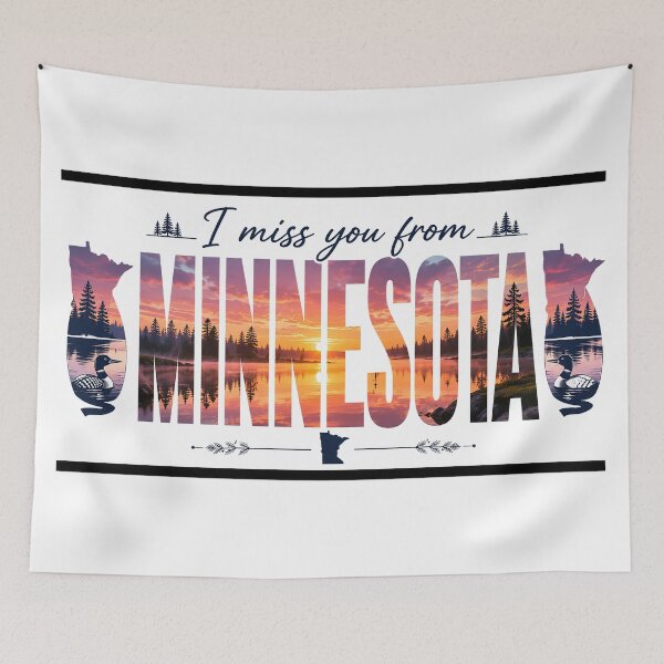 Item preview, Minnesota Sunrise Across the Miles designed and sold by BlissBlvdShop.