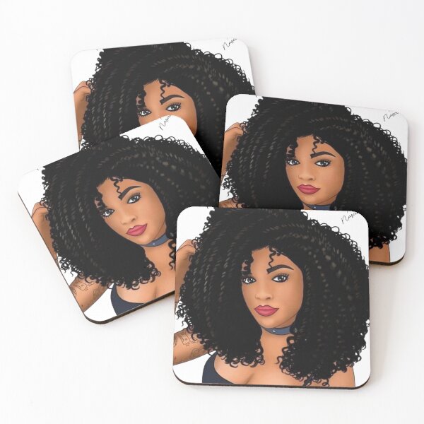 Item preview, Melanin Queen Natural Hair Portrait  designed and sold by LC&LCPlatform.