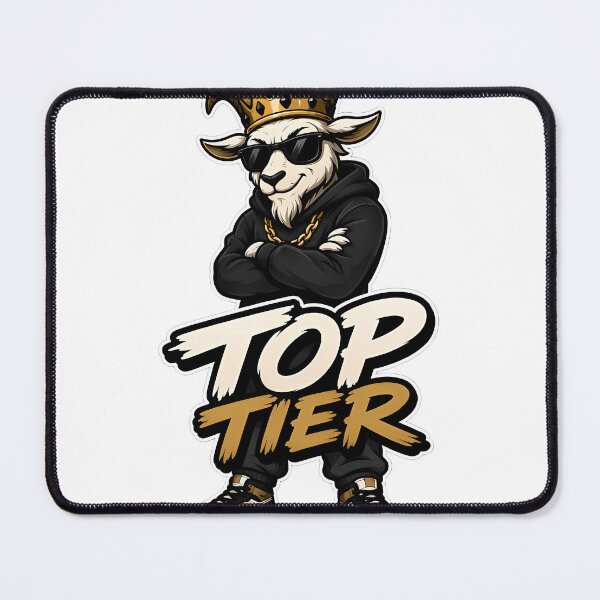 Item preview, Top Tier Goat King Streetwear Cartoon – Urban Sneaker Hype Design designed and sold by Aesthicer.