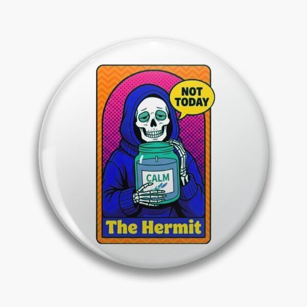 Item preview, Funny Tarot Skeleton - The Hermit designed and sold by Travelslightly.