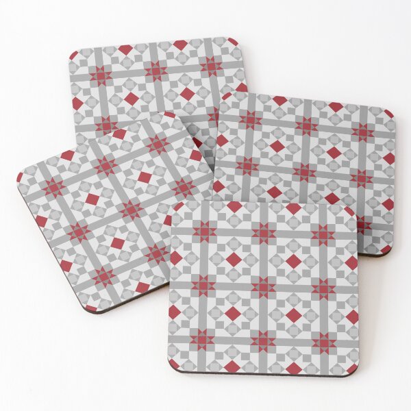 Item preview, Geometric Pattern: Canterbury: Winterberry designed and sold by Red Wolf.