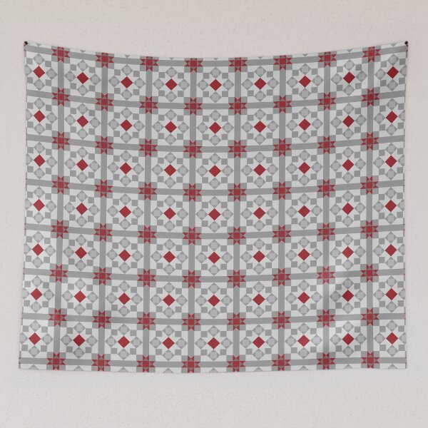 Item preview, Geometric Pattern: Canterbury: Winterberry designed and sold by Red Wolf.