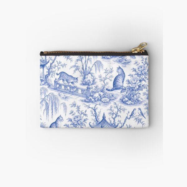 Item preview, Chinoiserie Cat Garden Seamless Pattern | Blue and White Porcelain Cat Pattern designed and sold by StickyGuys.