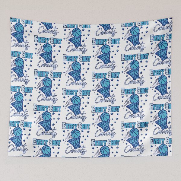 Item preview,  Every Shot Counts – Teal & Navy Varsity Basketball Design designed and sold by THROUGH-LIFE.