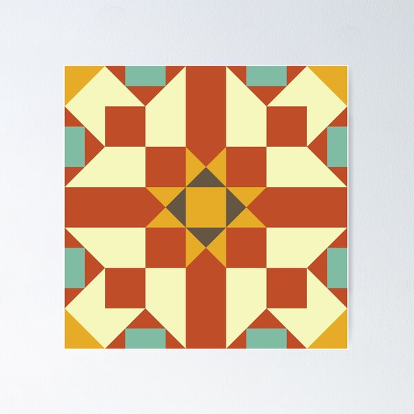 Item preview, Geometric Pattern: Canterbury: Autumn designed and sold by Red Wolf.