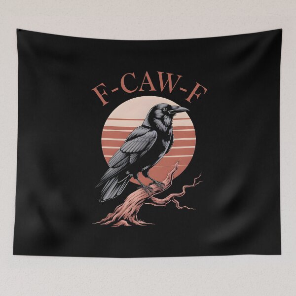 Item preview, F-CAW-F Gothic Raven Design for Raven Lovers designed and sold by SkymarArt.