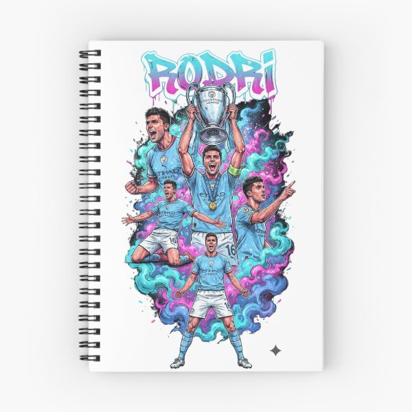 Item preview, Rodri Manchester City Champions League Winner Graffiti Art designed and sold by annaarthk.