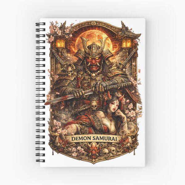 Item preview, Japanese Demon Samurai Shogun and Geisha Fantasy Art designed and sold by Mohamedeinoo.