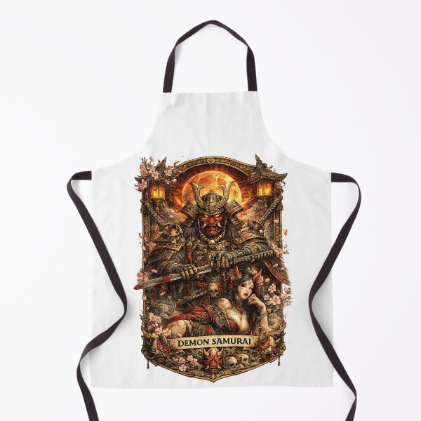 Item preview, Japanese Demon Samurai Shogun and Geisha Fantasy Art designed and sold by Mohamedeinoo.