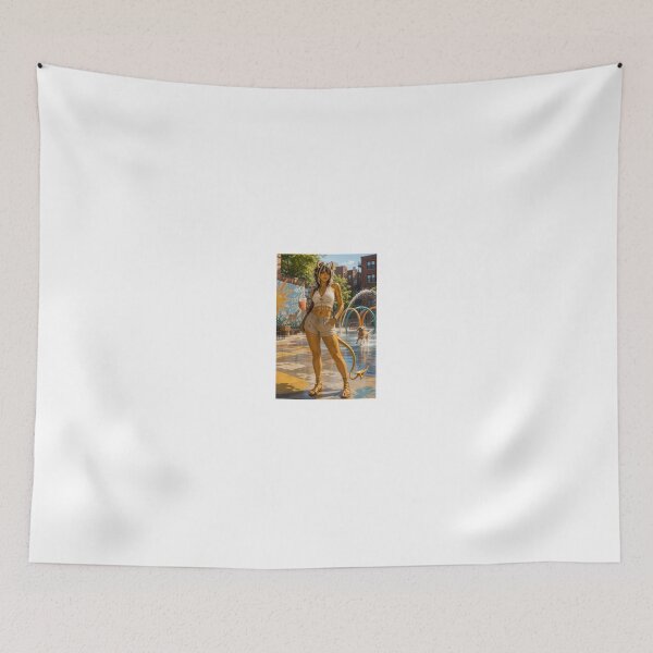 Item preview, Demon Girl with Summer Drink dog days of summer designed and sold by CathryneDelamort.