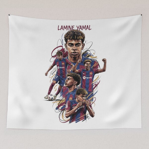 Item preview, Lamine Yamal FC Barcelona Wonderkid Football designed and sold by annaarthk.