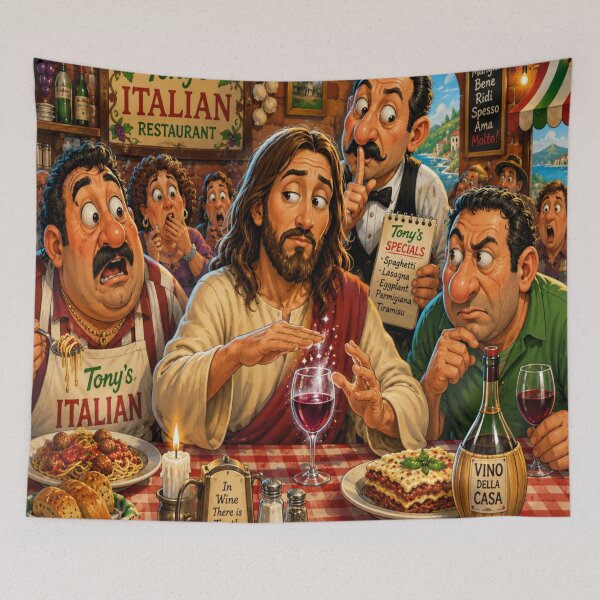 Item preview, Jesus Turns His Water Into Wine  designed and sold by DazzleKitty.