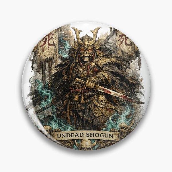 Item preview, Dark Fantasy Undead Shogun Skeleton Samurai Warrior Art designed and sold by Mohamedeinoo.
