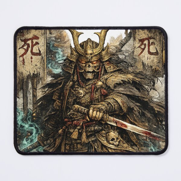 Item preview, Dark Fantasy Undead Shogun Skeleton Samurai Warrior Art designed and sold by Mohamedeinoo.