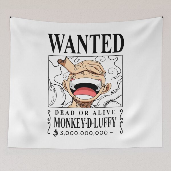 Item preview, One Piece - Monkey D Luffy - Gear 5 - Sun God Nika - Wanted Dead Or Alive designed and sold by a2ungugu.