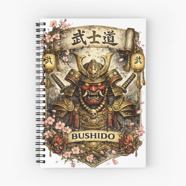 Item preview, Japanese Bushido Code Samurai Warrior Oni Mask Art designed and sold by Mohamedeinoo.
