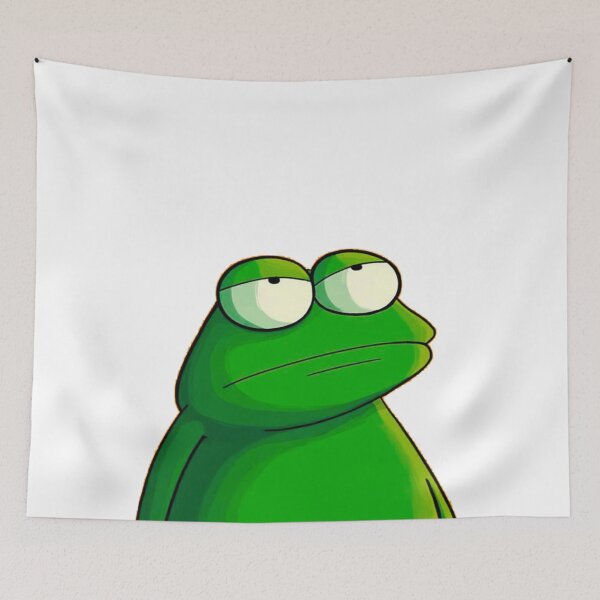 Item preview, Bored Green Frog Cartoon designed and sold by galiatmatamu1.