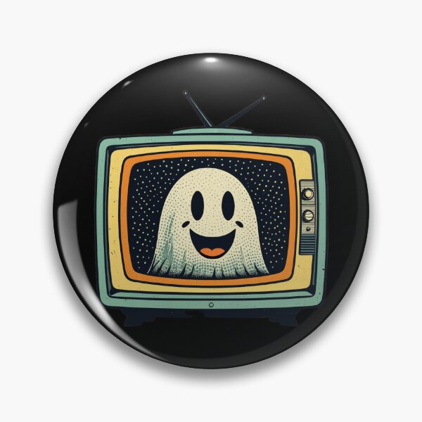 Item preview, Retro TV Static Ghost Poster Print designed and sold by RAMemory.