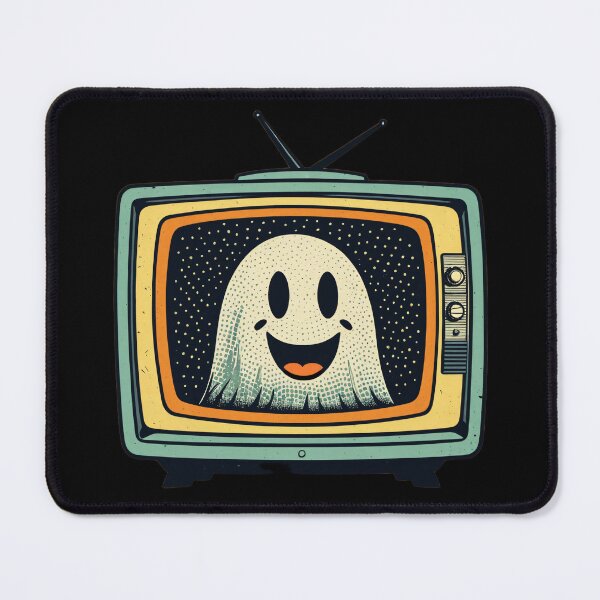 Item preview, Retro TV Static Ghost Poster Print designed and sold by RAMemory.