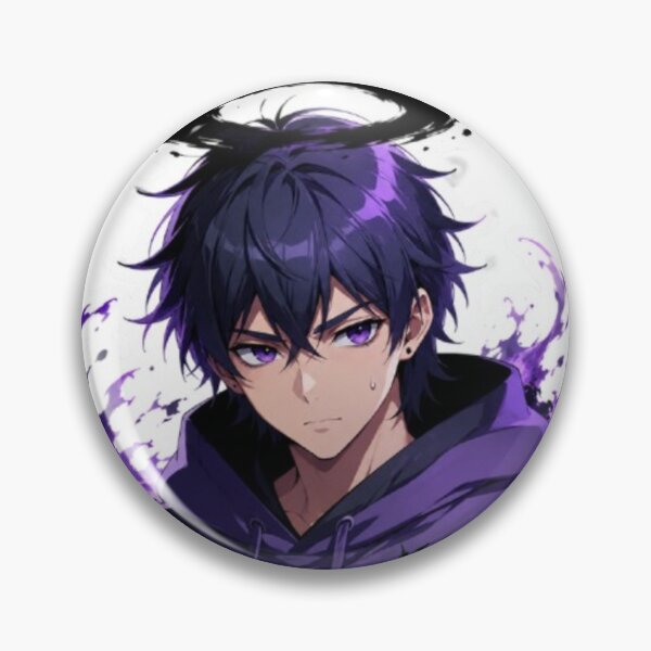 Item preview, Shadow Aura Anime Boy Sticker | Original Dark Fantasy Character designed and sold by MeowLoka ⭐⭐⭐⭐.